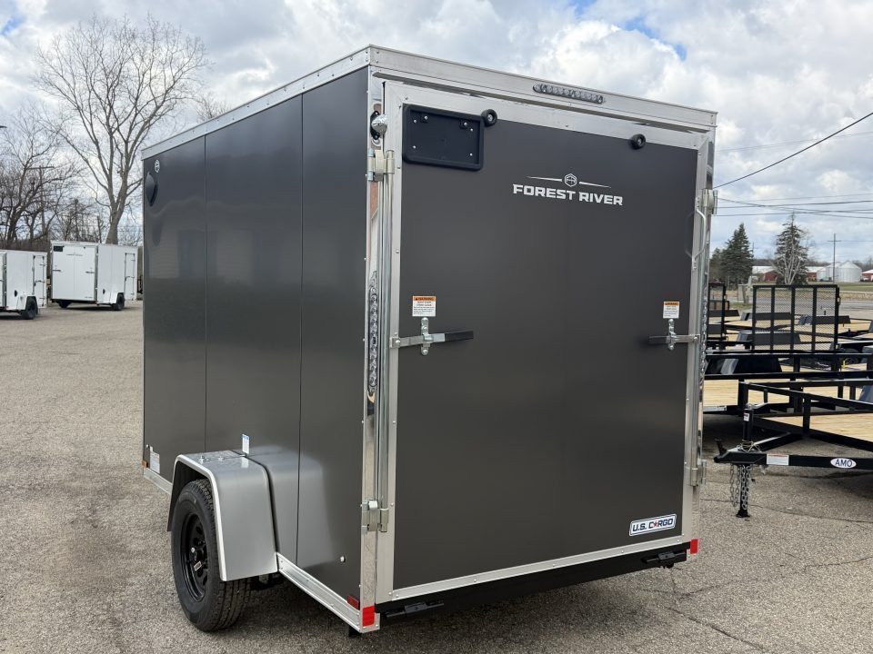 New 2027 US Cargo 6 x 10 Enclosed Trailer Ramp Door with 7FT INTERIOR - Screwless Exterior w/Upgraded Options