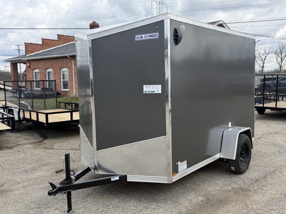 New 2027 US Cargo 6 x 10 Enclosed Trailer Ramp Door with 7FT INTERIOR - Screwless Exterior w/Upgraded Options