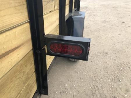 New 2027 AMO 6.4X14 Woodside w/ LED Lights and Spring Assist Landscape Trailer