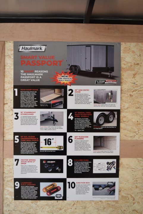 New 2027 Haulmark Passport Deluxe 6x12 Cargo / Enclosed Trailer