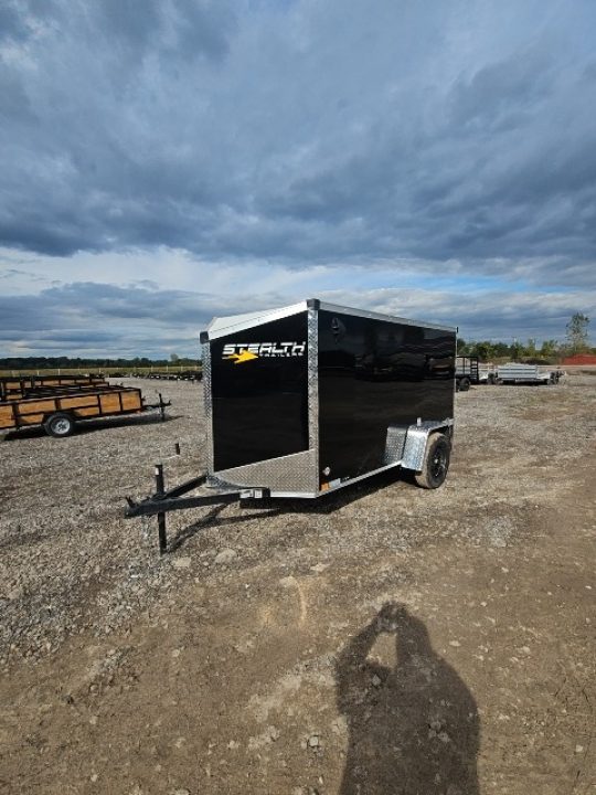 New 2027 Stealth Trailers 5x10 Cargo / Enclosed Trailer W/ Side Door & Ramp Door
