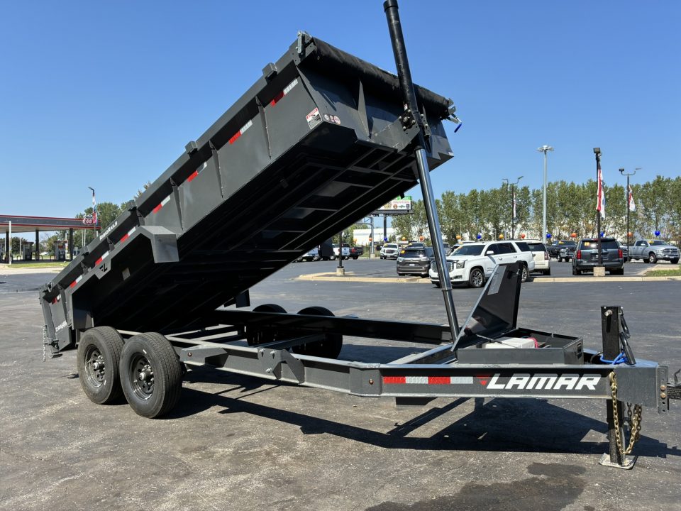 New 2027 Lamar Trailers 83"x16'-14K Telescopic Dump Trailer