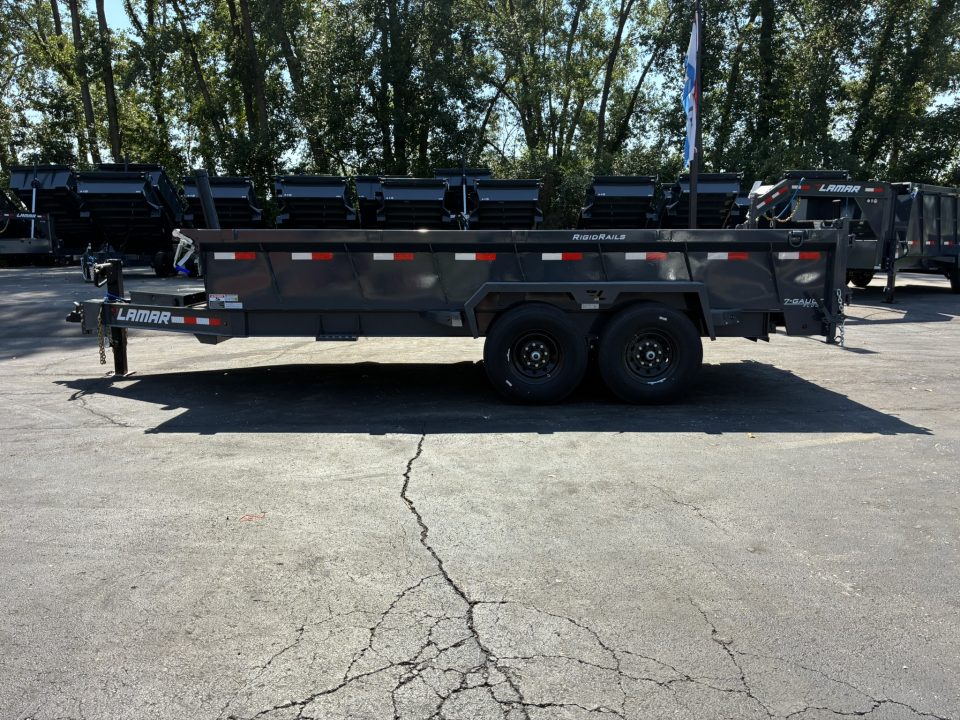 New 2027 Lamar Trailers 83"x16'-14K Telescopic Dump Trailer
