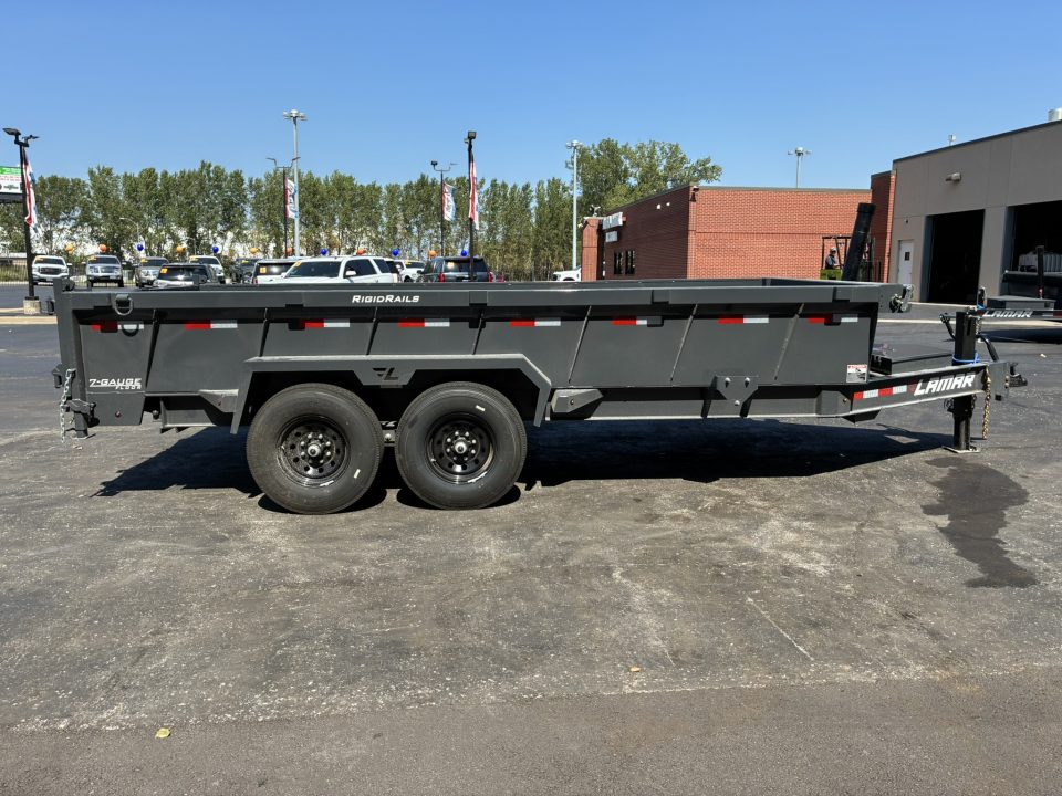 New 2027 Lamar Trailers 83"x16'-14K Telescopic Dump Trailer