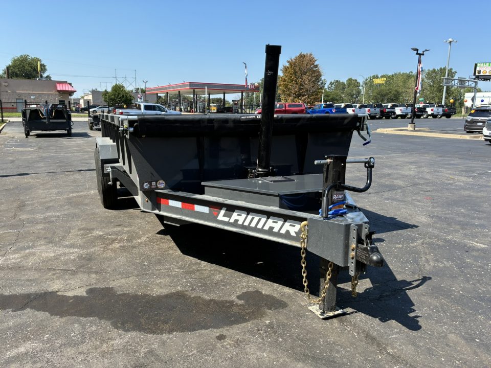 New 2027 Lamar Trailers 83"x16'-14K Telescopic Dump Trailer