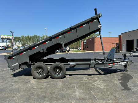 New 2027 Lamar Trailers 83"x16'-14K Telescopic Dump Trailer