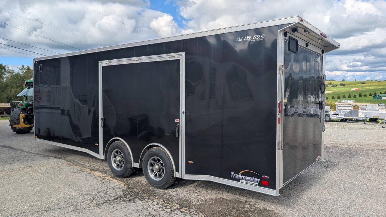 Used 2025 Legend 8.5 x 24 HD ALL ALUMINUM Trailmaster Race Series Car Hauler w/ Ramp Door