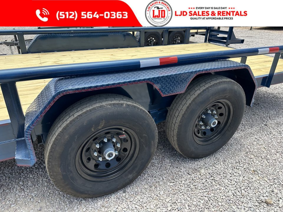 New 2027 Triple R - PIPE TOP - 83" x 20' Equipment Trailer - 14K GVWR