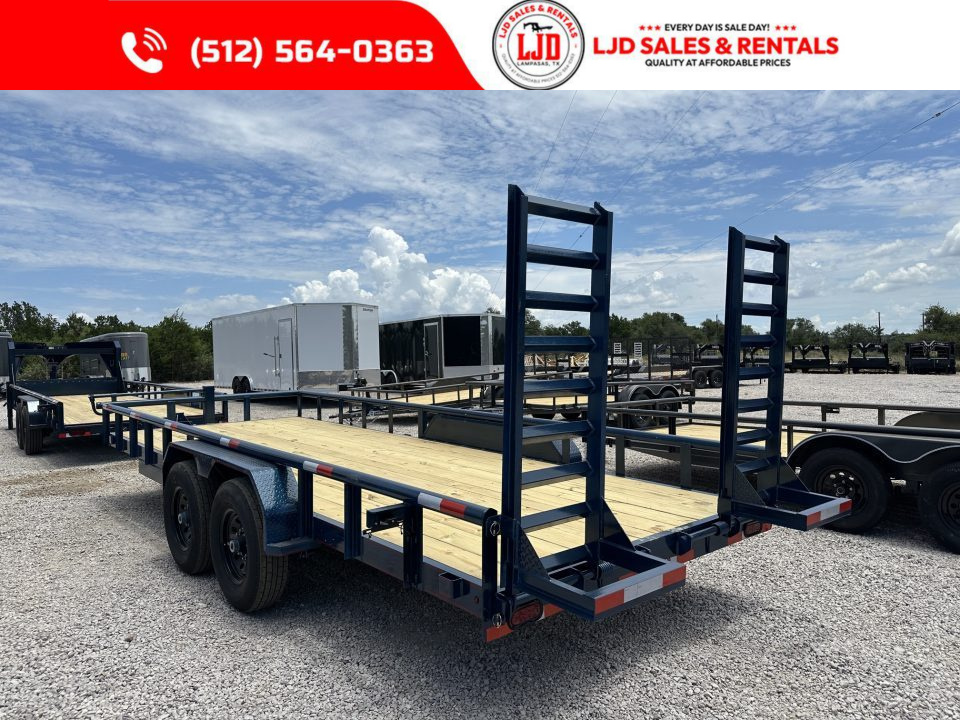 New 2027 Triple R - PIPE TOP - 83" x 20' Equipment Trailer - 14K GVWR