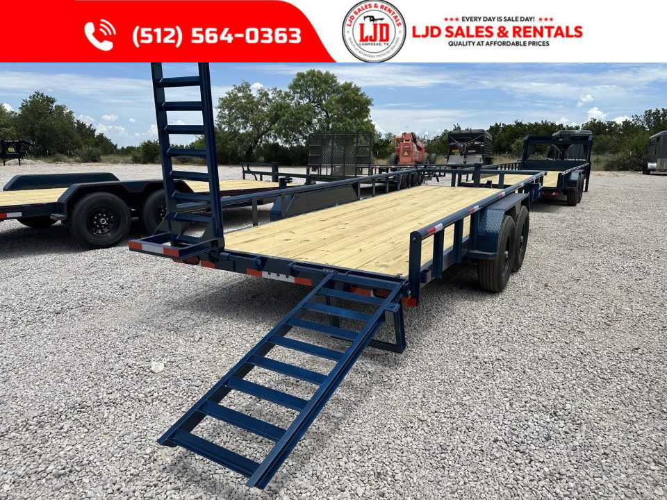 New 2027 Triple R - PIPE TOP - 83" x 20' Equipment Trailer - 14K GVWR