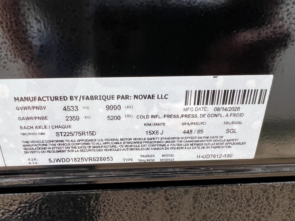 New 2027 H&H Trailers 12' H7612UD Dump Trailer