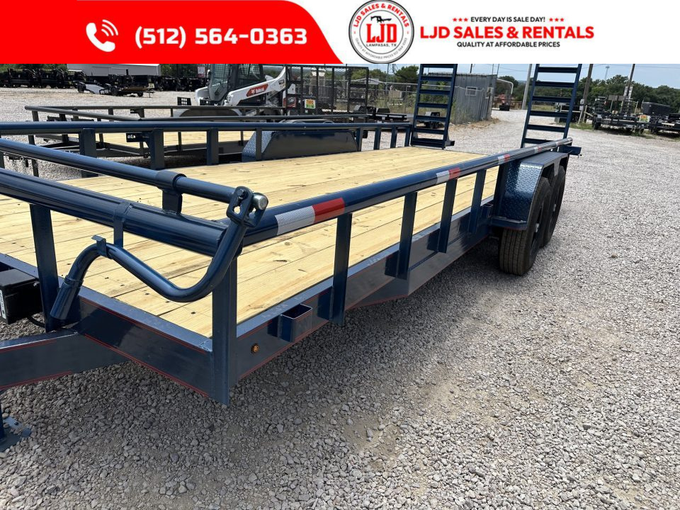 New 2027 Triple R - PIPE TOP - 83" x 20' Equipment Trailer - 14K GVWR