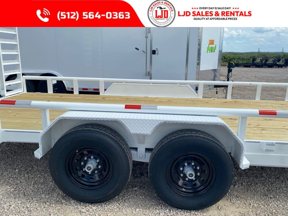New 2027 Triple R - PIPE TOP - 83" x 20' Equipment Trailer - 14K GVWR