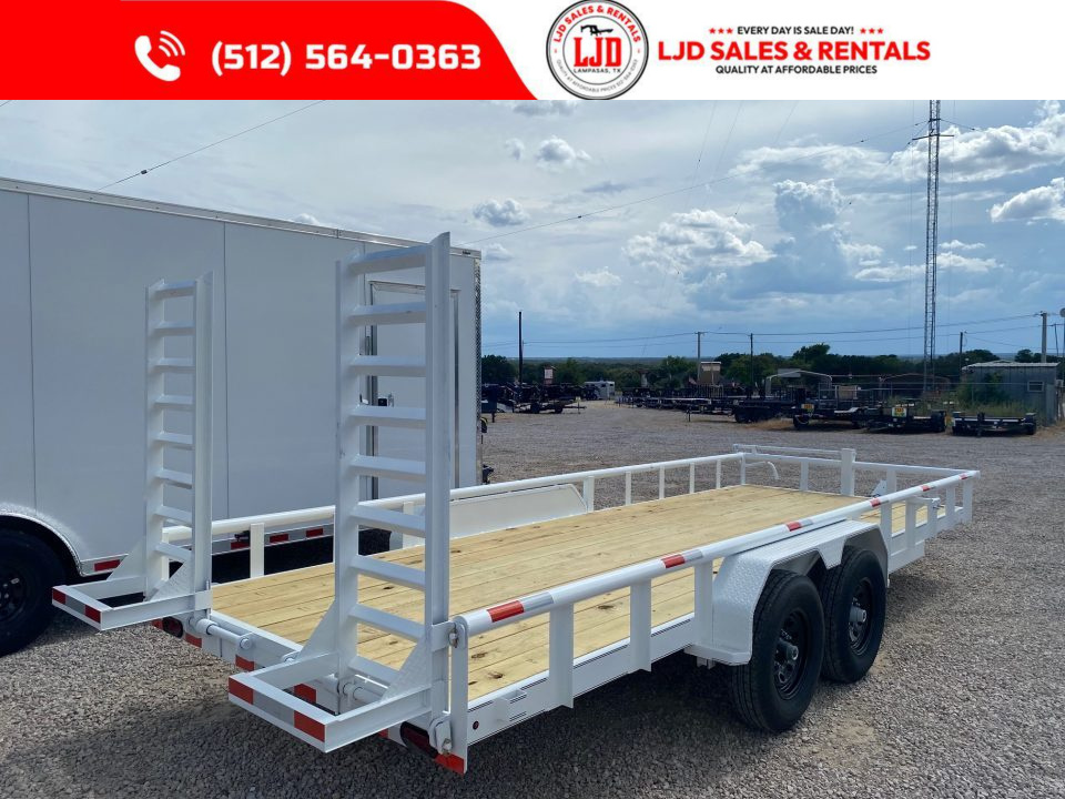 New 2027 Triple R - PIPE TOP - 83" x 20' Equipment Trailer - 14K GVWR