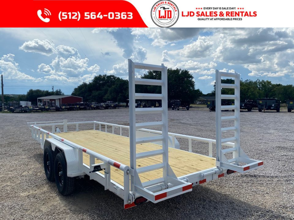 New 2027 Triple R - PIPE TOP - 83" x 20' Equipment Trailer - 14K GVWR