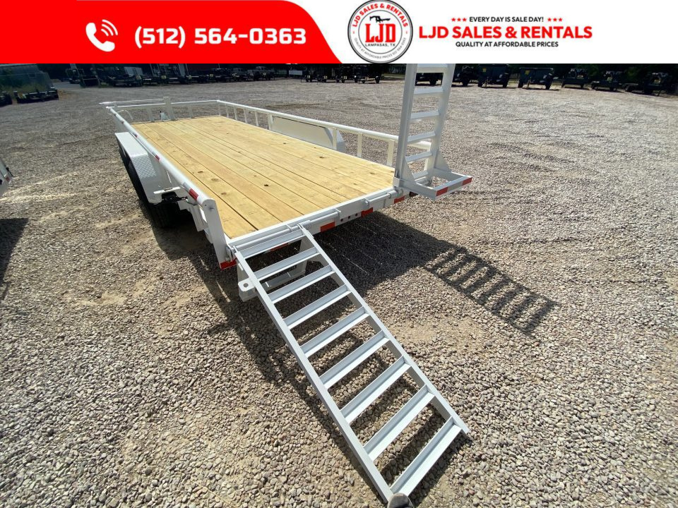 New 2027 Triple R - PIPE TOP - 83" x 20' Equipment Trailer - 14K GVWR