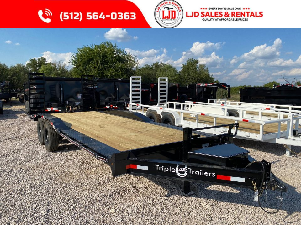 New 2027 Triple R - Drive Over Fender - 102" x 22' - Equipment Trailer