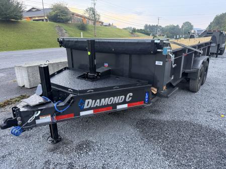 New 2027 Diamond C LPT207 TELESCOPIC Dump Trailer 82”X16’ PACESETTER , HYDRO JACK, SOLAR CHARGER ,WIRELESS REMOTE