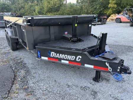 New 2027 Diamond C LPT207 TELESCOPIC Dump Trailer 82”X16’ PACESETTER , HYDRO JACK, SOLAR CHARGER ,WIRELESS REMOTE