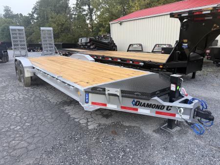New 2027 Diamond C LPX210 EQUIPMENT TRAILER **ABS BRAKES**82”X22’ EXTRA WIDE STAND UP RAMPS 18 PLY TIRES