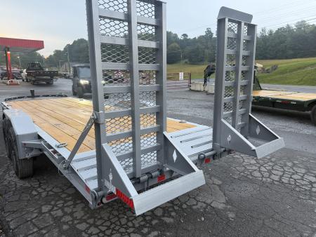 New 2027 Diamond C LPX210 EQUIPMENT TRAILER **ABS BRAKES**82”X22’ EXTRA WIDE STAND UP RAMPS 18 PLY TIRES