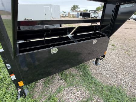 New 2027 Delco Trailers 24' Split deck tilt bed 7000# torsion axles (16 tilt+8'stationary) Equipment TrailerGooseneck