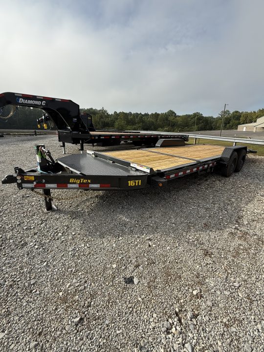 New 2027 Big Tex Trailers 16TI Tilt Trailer, 17.5K GVWR, TOOLBOX, FORK HOLDERS
