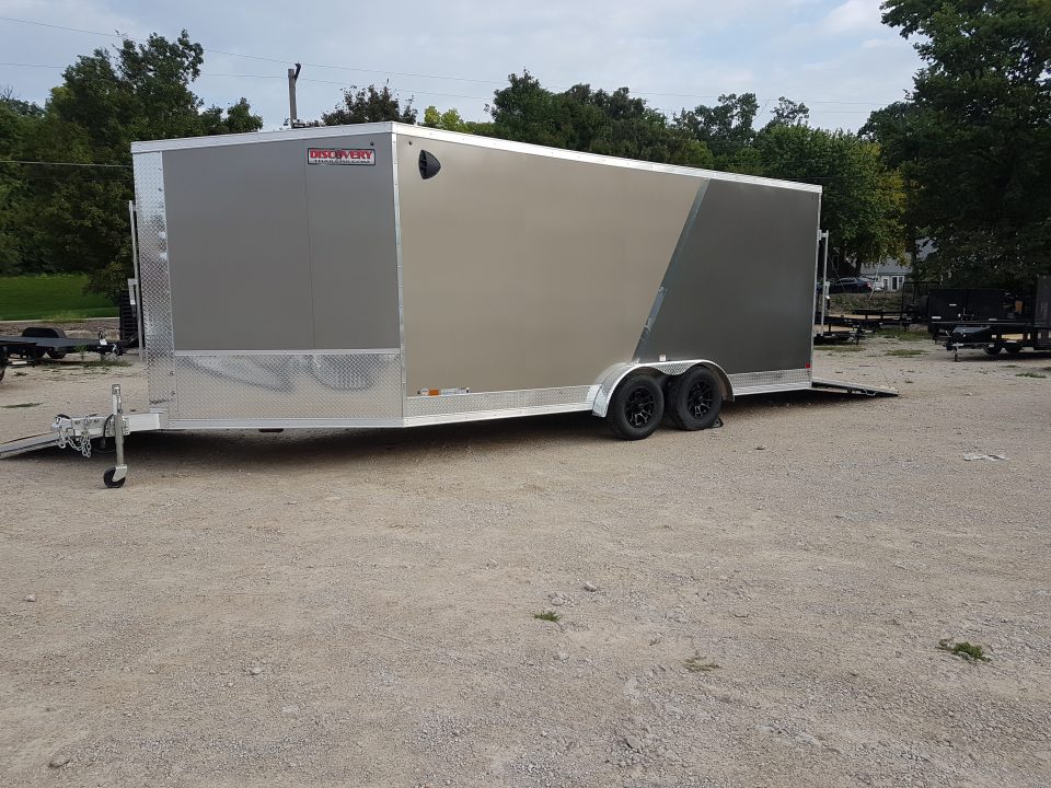 New 2027 DISCOVERY 7.5 x 23 TA2 Aero Lite SE Snowmobile Trailer