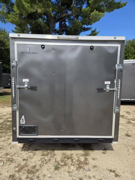 Used 2022 NationCraft Trailers 7x16 enclosed cargo trailer pre owned with ramp door Cargo / Enclosed Trailer