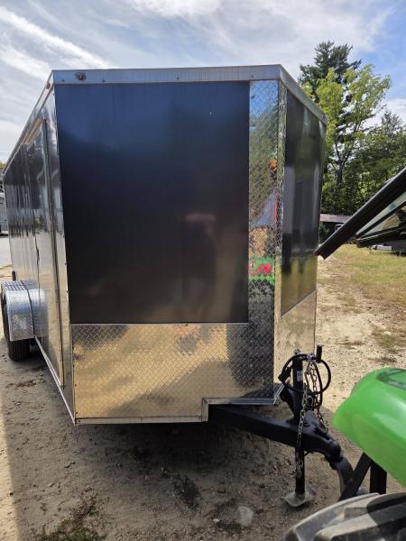 Used 2022 NationCraft Trailers 7x16 enclosed cargo trailer pre owned with ramp door Cargo / Enclosed Trailer