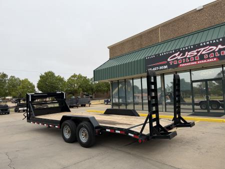 Used #253793 USED 2022 LOAD TRAIL GC 22 X 83 GOOSENECK EQUIPMENT HAULER W/ STAND UP RAMPS & 14 PLY TIRES
