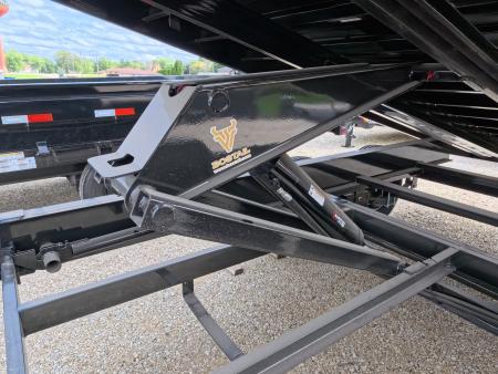 New 2027 Iron Bull 96 x 14 DDP Dump Trailer - Deckover with 2) 7K Straight Axles, Electric Brakes, TH-520 Scissor Hoist, Ramps and More!
