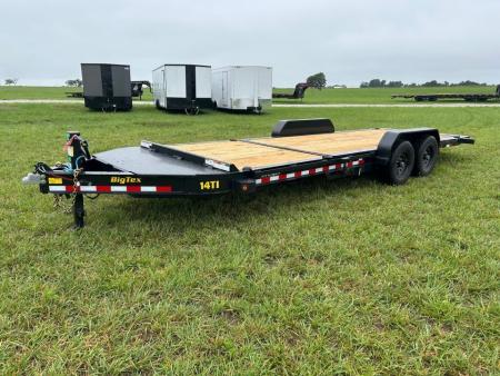 New 2027 Big Tex 83x22 Tandem 15.4K I-Beam Gravity Tilt w/ 6' Stationary, Toolbox, & Fork Holders