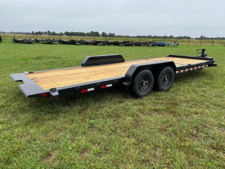 New 2027 Big Tex 83x22 Tandem 15.4K I-Beam Gravity Tilt w/ 6' Stationary, Toolbox, & Fork Holders