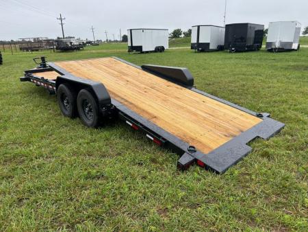 New 2027 Big Tex 83x22 Tandem 15.4K I-Beam Gravity Tilt w/ 6' Stationary, Toolbox, & Fork Holders