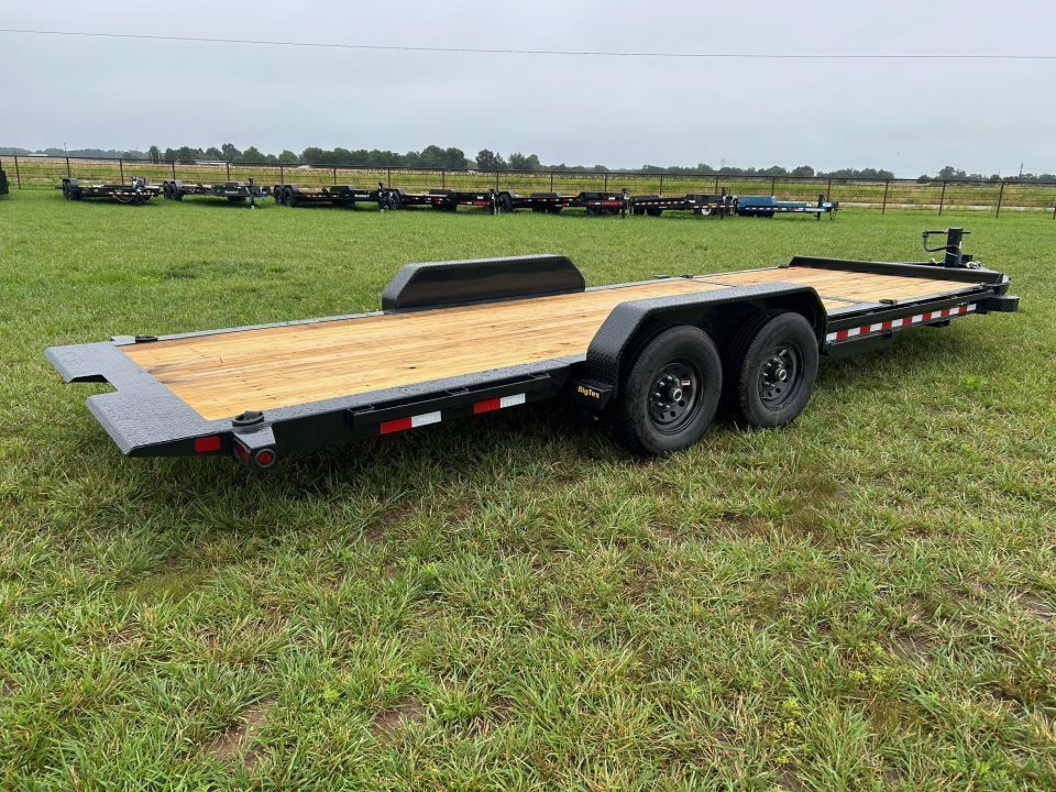 New 2027 Big Tex 83x22 Tandem 15.4K I-Beam Gravity Tilt w/ 6' Stationary, Toolbox, & Fork Holders