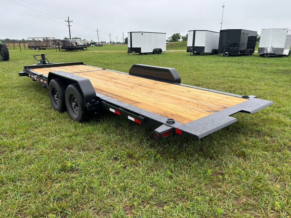 New 2027 Big Tex 83x22 Tandem 15.4K I-Beam Gravity Tilt w/ 6' Stationary, Toolbox, & Fork Holders
