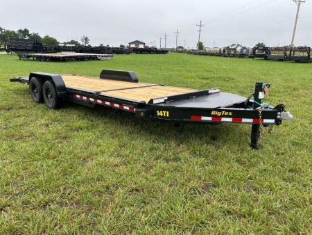 New 2027 Big Tex 83x22 Tandem 15.4K I-Beam Gravity Tilt w/ 6' Stationary, Toolbox, & Fork Holders
