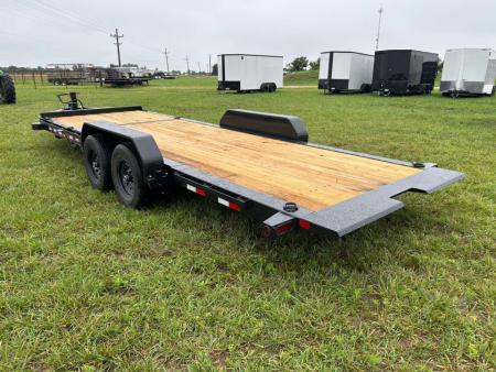 New 2027 Big Tex 83x22 Tandem 15.4K I-Beam Gravity Tilt w/ 6' Stationary, Toolbox, & Fork Holders