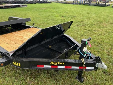 New 2027 Big Tex 83x22 Tandem 15.4K I-Beam Gravity Tilt w/ 6' Stationary, Toolbox, & Fork Holders