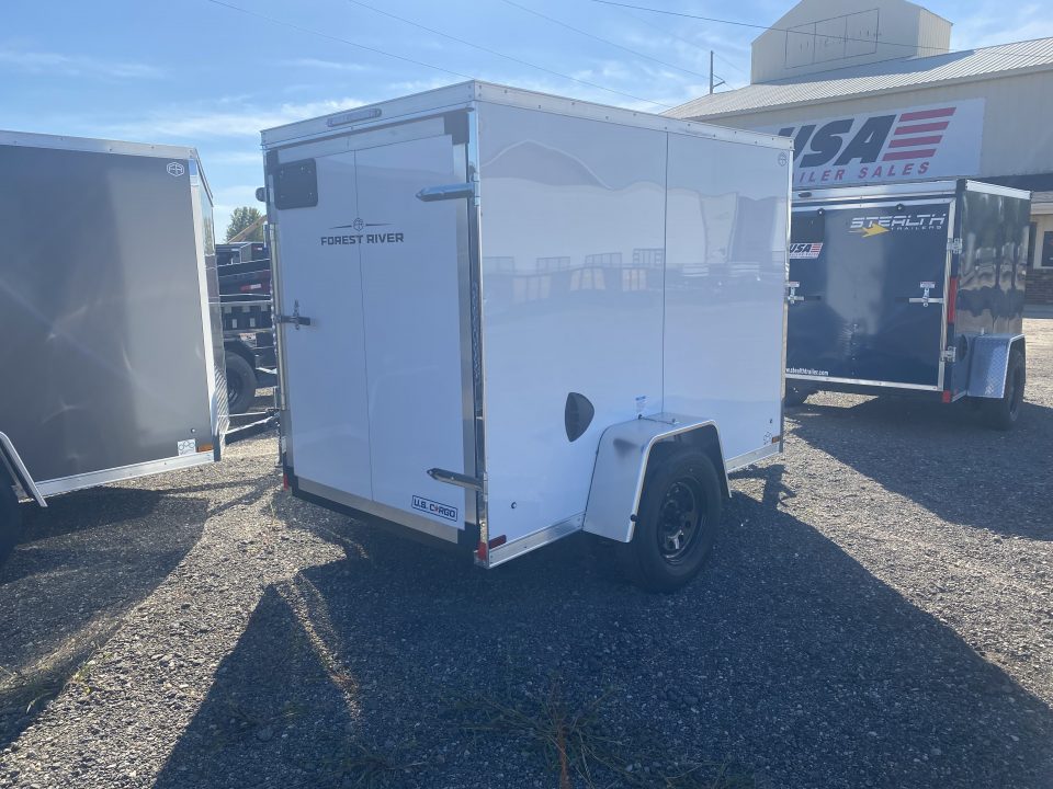 New 2027 US Cargo 5x8 V-Nose 3k Ramp Door w/5ft 6in Interior Cargo / Enclosed Trailer
