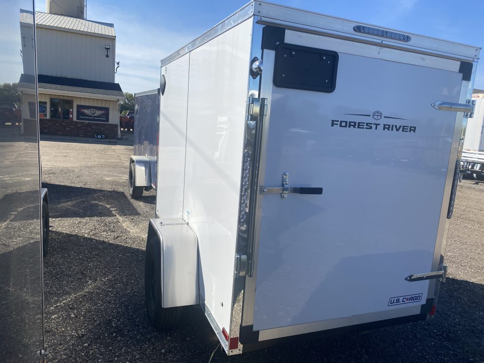 New 2027 US Cargo 5x8 V-Nose 3k Ramp Door w/5ft 6in Interior Cargo / Enclosed Trailer