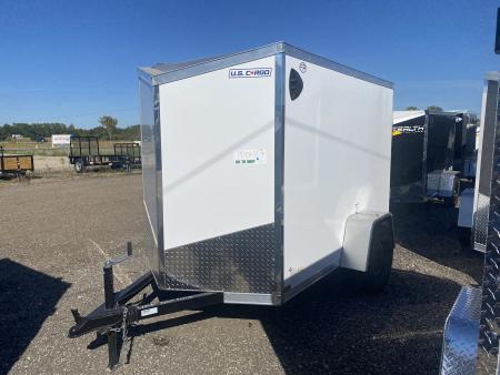 New 2027 US Cargo 5x8 V-Nose 3k Ramp Door w/5ft 6in Interior Cargo / Enclosed Trailer