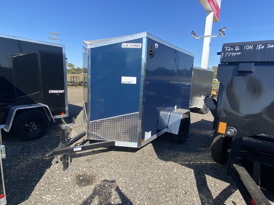 New 2027 US Cargo 5x8 V-Nose 3k Ramp Door w/5ft 6in Interior Cargo / Enclosed Trailer