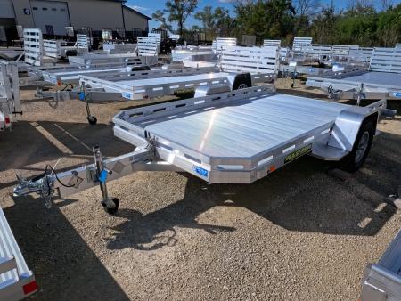 New 2027 Aluma 77 x 12 Heavy Slotted Single Axle Utility Tilt Trailer with 2990 lb. GVWR