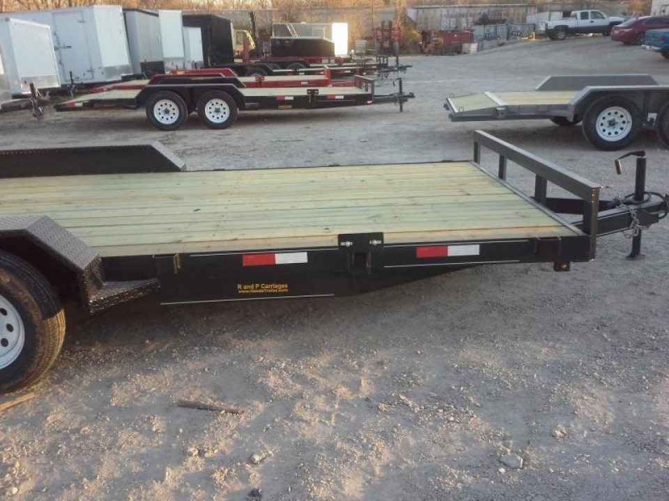 New 2027 MEB 7x20 Open Wood Deck Auto Hauler Car / Racing Trailer