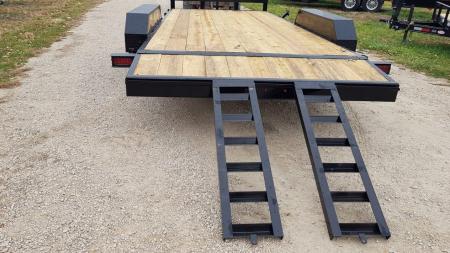 New 2027 MEB 7x20 Open Wood Deck Auto Hauler Car / Racing Trailer