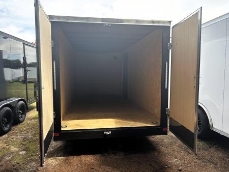 New 2027 2027 Covered Wagon 7x16 Cargo / Enclosed Trailer, 78" Int Ht, .080 Polycore, 4-D-Rings , Rear Double Doors !!!