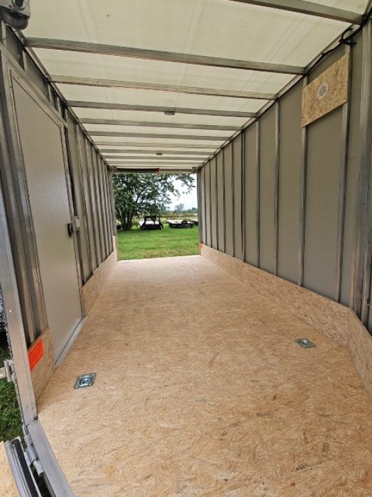 New 7X19 Stealth Trailer 2 place Snowmobile Trailer Aluminum Frame