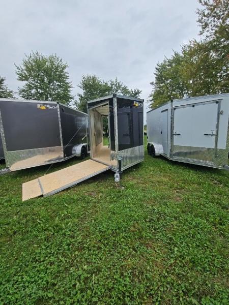 New 7X19 Stealth Trailer 2 place Snowmobile Trailer Aluminum Frame